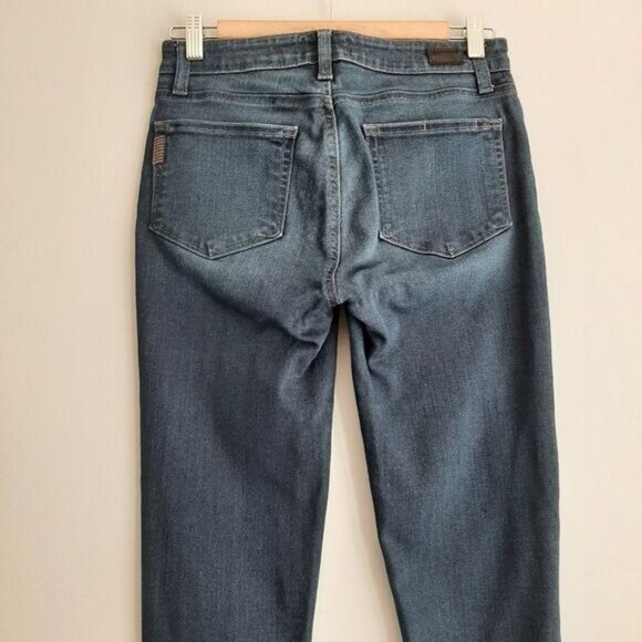PAIGE | Verdugo Ankle Cropped Blue Jeans Sz 27 Flawed - Picture 8 of 13